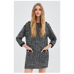 zara tweed dress